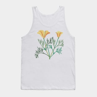 California State Flower California Poppy Tank Top